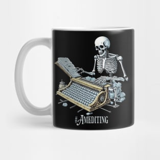 Author Editing Skeleton Mug